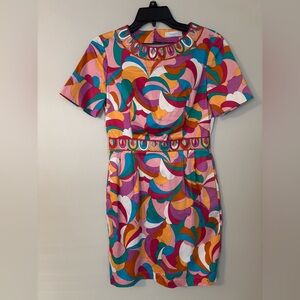 Emilio Pucci Multicolor Swirl Mini Dress